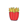 Frites amusantes Frites drôles