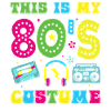 Dette er min 80 s kostume sjov 80 s fest
