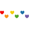 Rainbow Heart Tshirt Mix LGBTQ