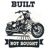 Motocyclette construite, non achetée