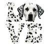 Dalmatian dog LOVE