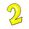 2 - Numéro - Numéro Deux Jaune