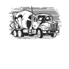 Driver concrete mixer