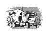 Concrete mixer driver