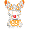 Halloween Dog Wrapped in Bandages