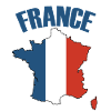 France Map French Flag