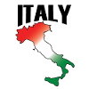 Italy Map Italian Flag