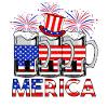 USA 4 juillet Beer Merica