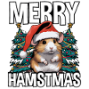 Cute Cheerful White Hamstmas