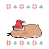 Sleeping cute hamster