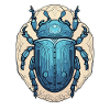 Blue Scarab