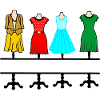 Damenmode mit Textraum