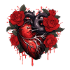 Heart Rose Illustration