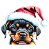 Rottweiler Dog Puppy Christmas Dogs