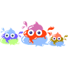 Merde colorée, merde, famille, pastel