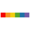 Chemise LGBT CSD arc-en-ciel blanc