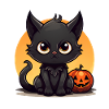 Cartoon Halloween Katze