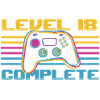18 Geburtstag Level 18 Complete 18 Jahre Gamer