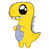 Trauriger Dino