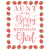 First Birthday Child Aunt Strawberry