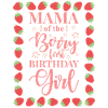 Premier anniversaire Enfant Maman Fraise