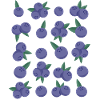 Blueberries Berries Fruit Pattern