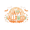 Happy Halloween lettering