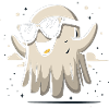 Geist mit Sonnenbrille