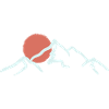 Sunlit Peak Minimal Mountain
