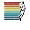 Retro Taikonaut Cosmonaut Spaceship Spaceman