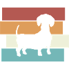 Dachshund Dog Retro