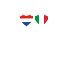 Pays-Bas Italie Heartbeat Flag Néerlandais