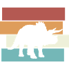Dino Retro Dinosaure Triceratops