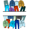 Jeans-Kleidungslogo