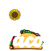 Wird Blumen für Tacos arrangieren
