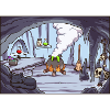Dessin animé Witch Cave Contexte