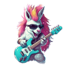 Punk-Einhorn-Gitarrist