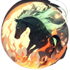 The Celestial Black Stallion