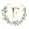 FMonogram Eucalyptus wreath