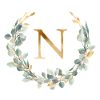 N Monogram Eucalyptus Wreath