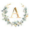 A Monogram Eucalyptus Wreath