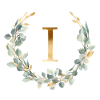 I Monogramme Couronne d’eucalyptus