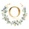 Q Monogramme Couronne d’eucalyptus