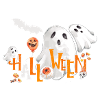 Halloween mit Gespenstern