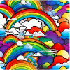 Rainbows and clouds
