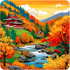 Bunte Herbstlandschaft