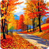Bunte Herbstlandschaft