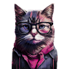 Hipster cat Willow