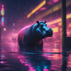 Cyberpunk Hippo / Bladerunner Style