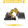 Bagger Baggerfahrer Baustelle Arbeit